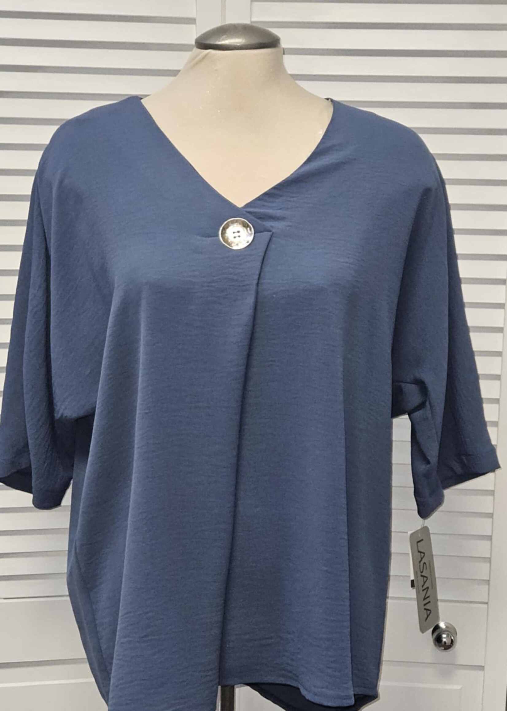 Lasania Drop Sleeve V-Neck Top