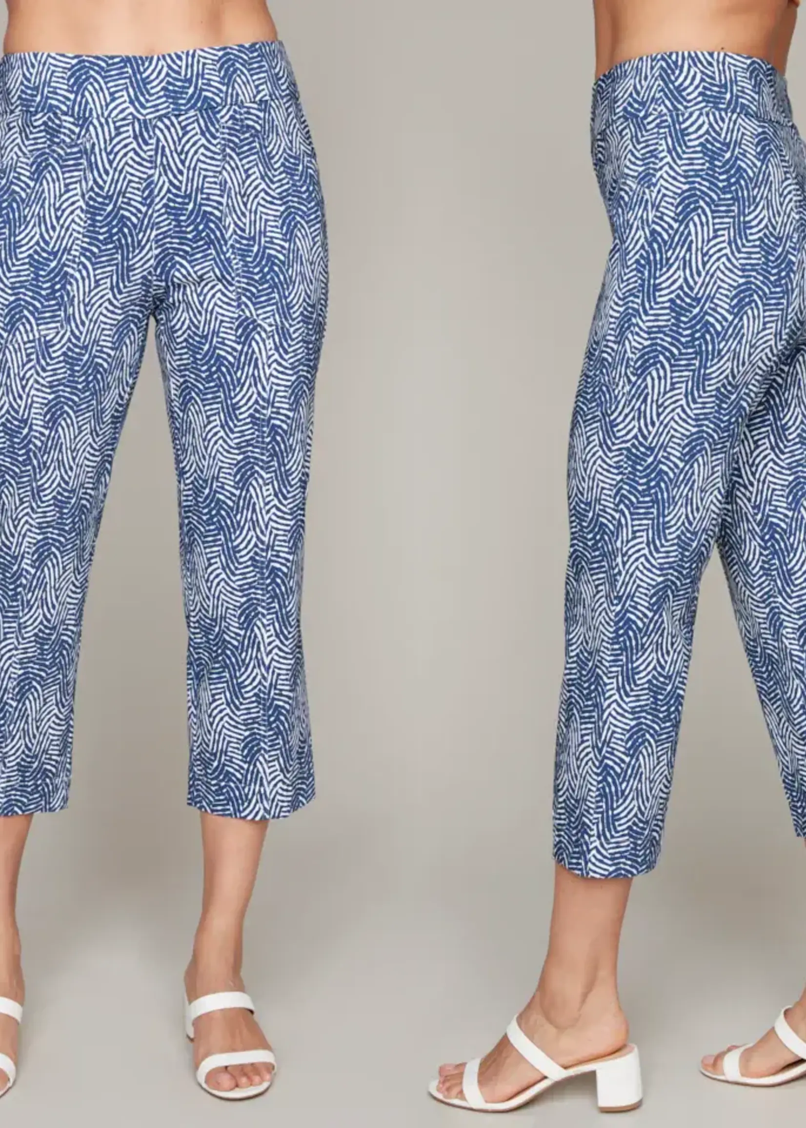 Carre Noir Geometric print capri