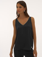 Joseph Ribkoff Embellished V-neck Tank