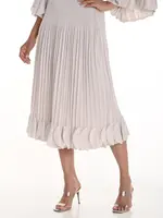 Frank Lyman Scalloped Hemline Pleated Skirt
