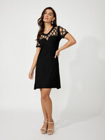 Frank Lyman Mini Bodycon Embellished Cut- Out Dress
