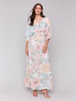Charlie B Printed Dolman Sleeve Maxi Dress