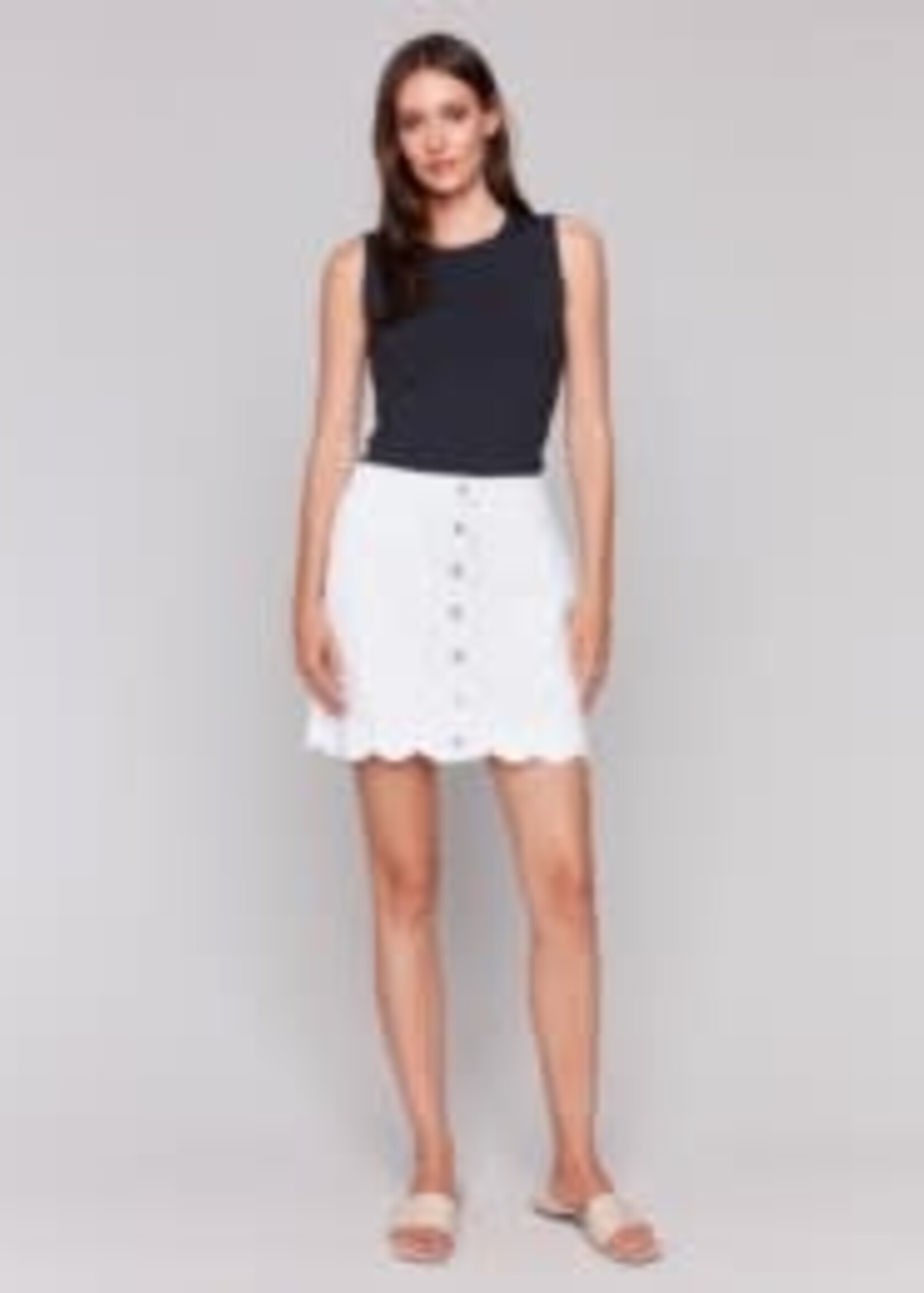 Charlie B Scalloped Skort