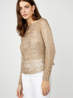 Frank Lyman Glamorous Embellished Knit Top