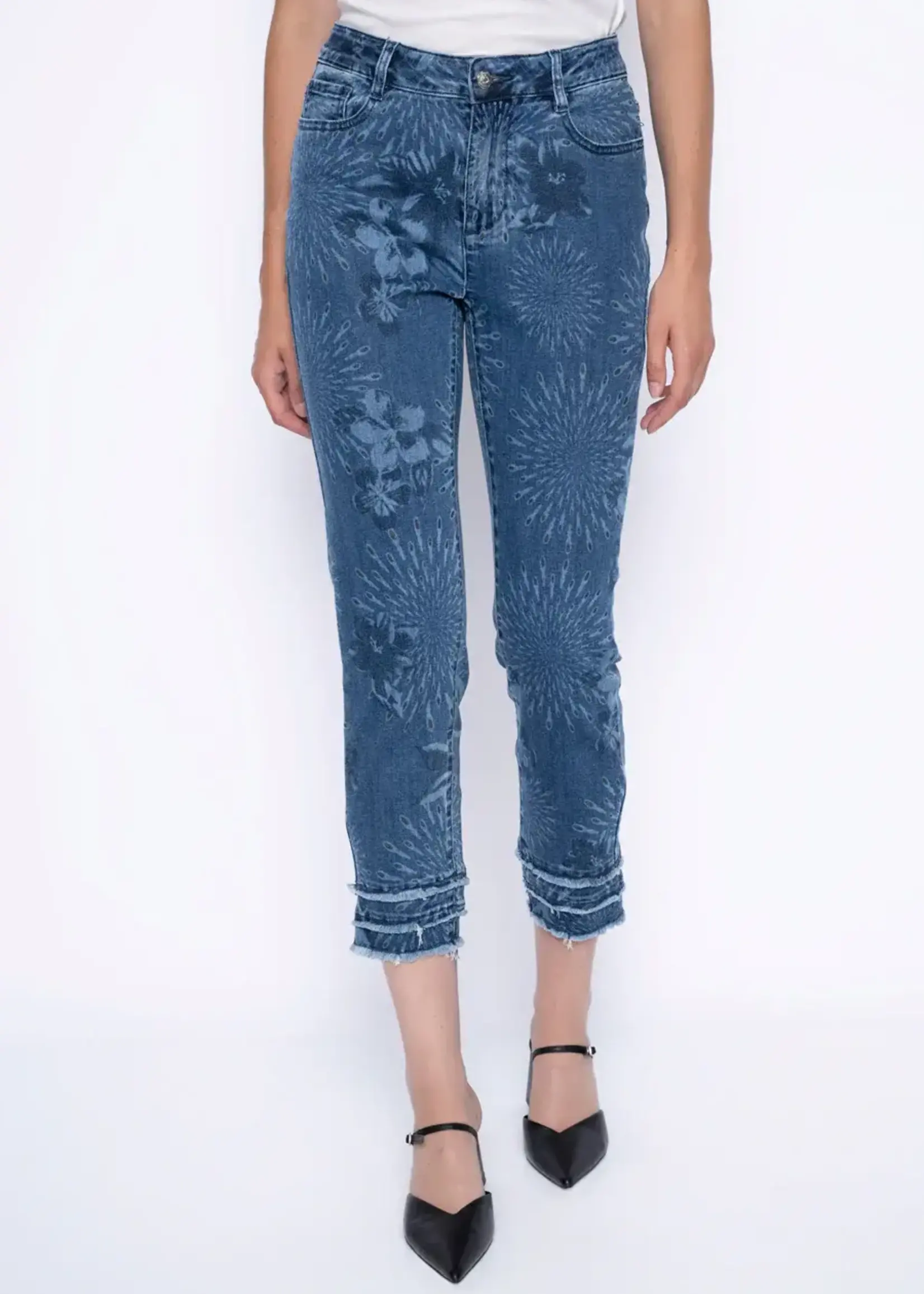 Picadilly Frayed Hem Crop Jean