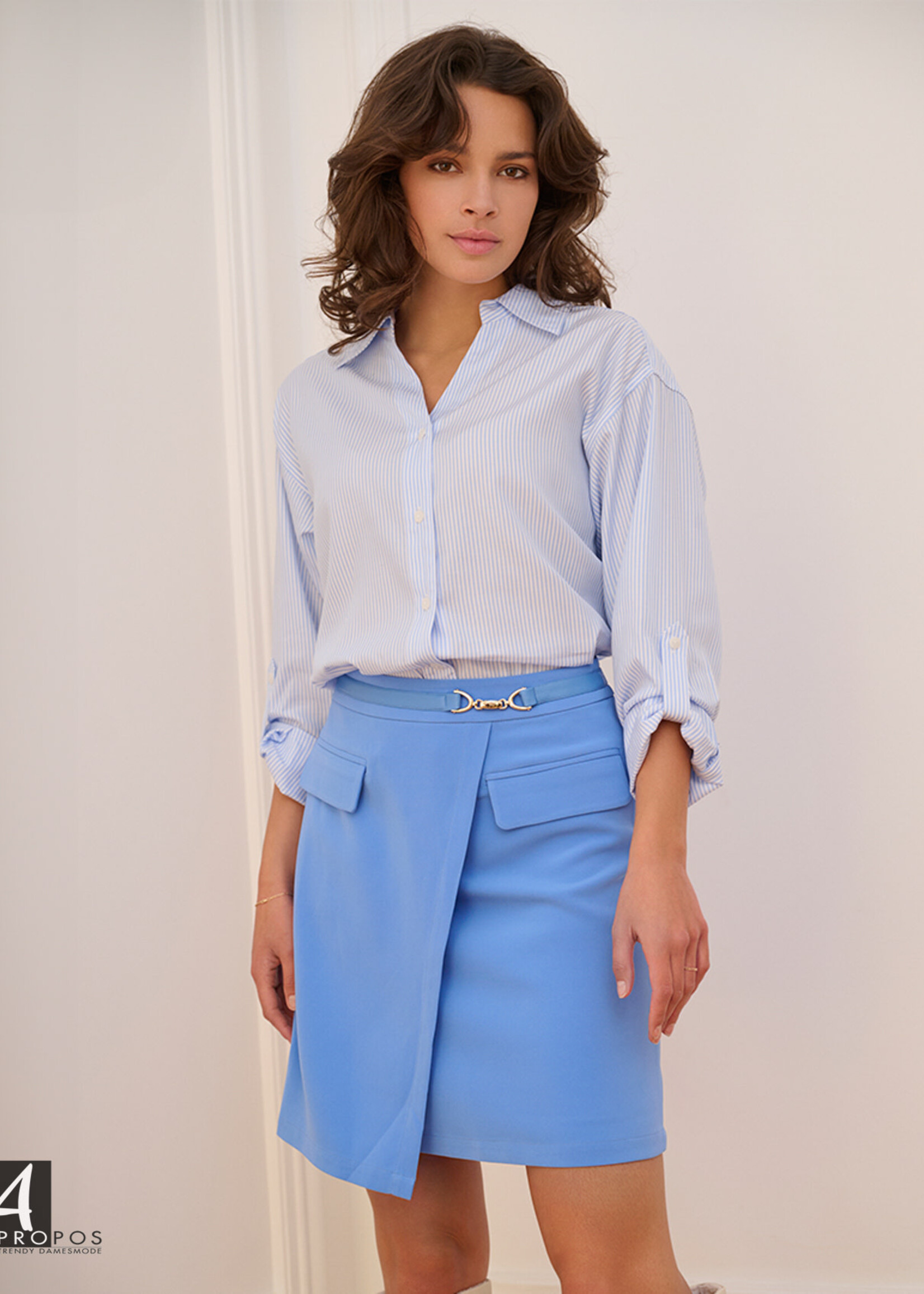 Esqualo Asymmetric Pocket Mini Skirt