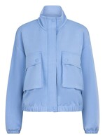 Esqualo Zip- Up Satin Pocket Detail Sweater