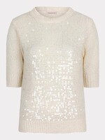 Esqualo Short Sleeve Sequin Sweater