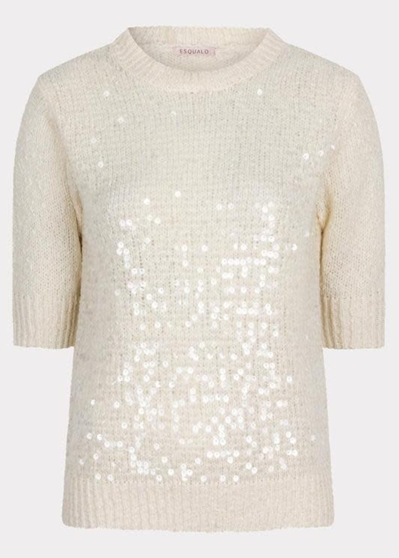 Esqualo Short Sleeve Sequin Sweater