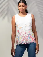 Alison Sheri Floral Lace Sleeveless Top