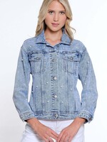 Multiples Pearl Embellished Jean Jacket