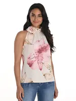 Frank Lyman Floral Sleeveless Haulter Top