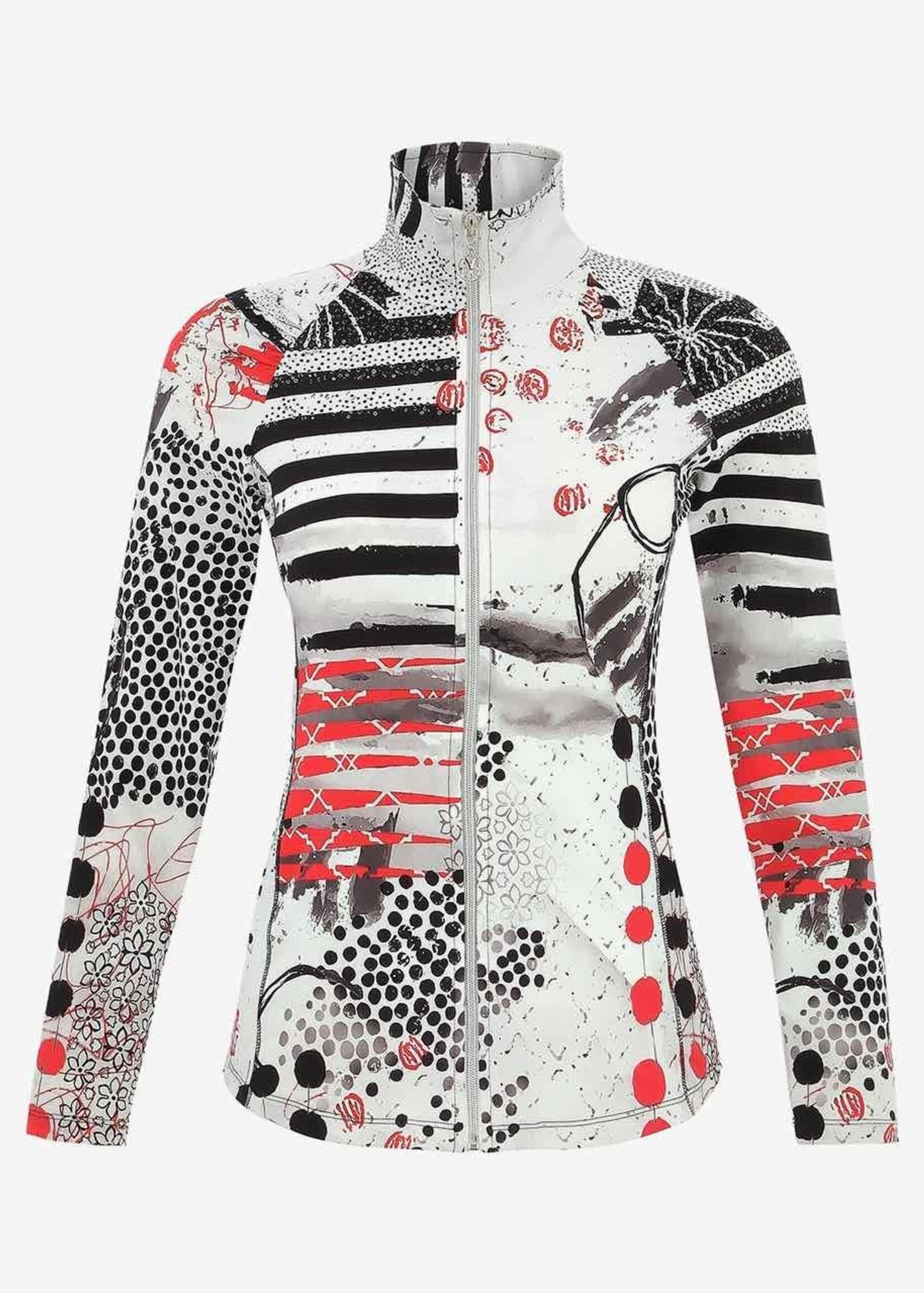 Dolcezza Art Print Sport Zip Jacket