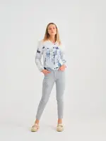 Dolcezza Droit Patch Embellished Ankle Jean