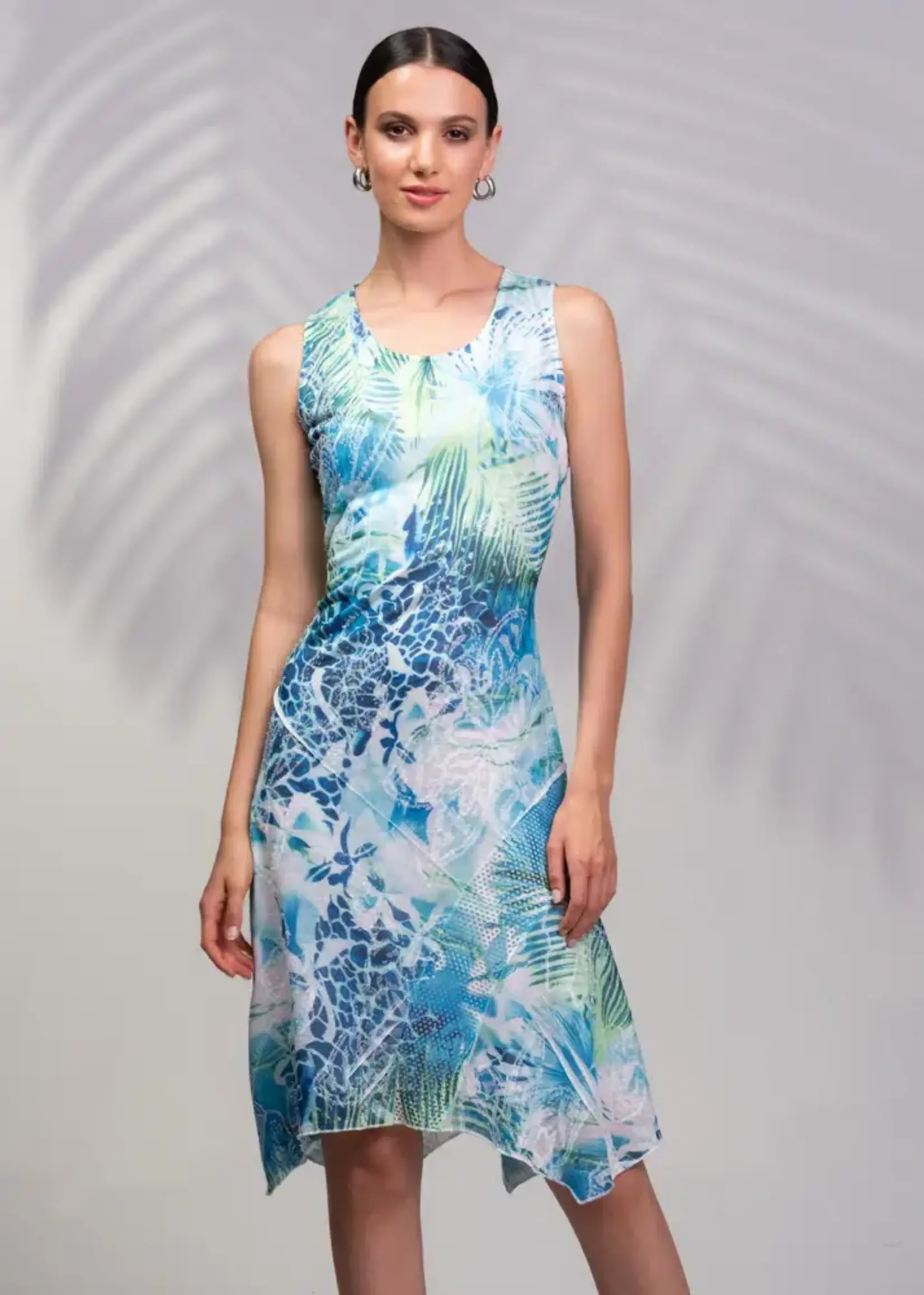 Alison Sheri Handkerchief Hem Sleeveless Dress