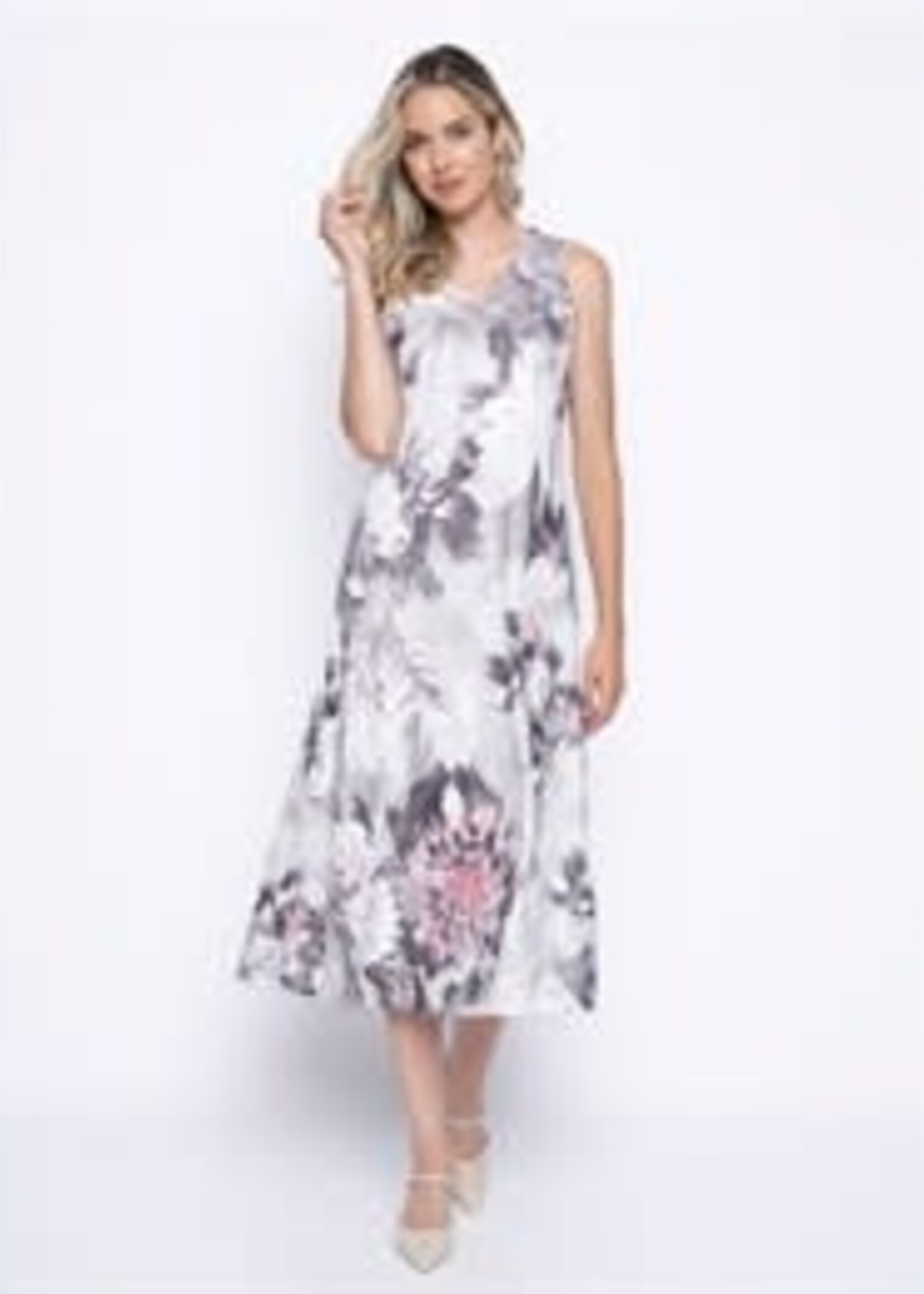 Picadilly 2 PC Floral Dress w/ Cardi