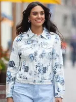 Elena Wang Floral Printed Jacket