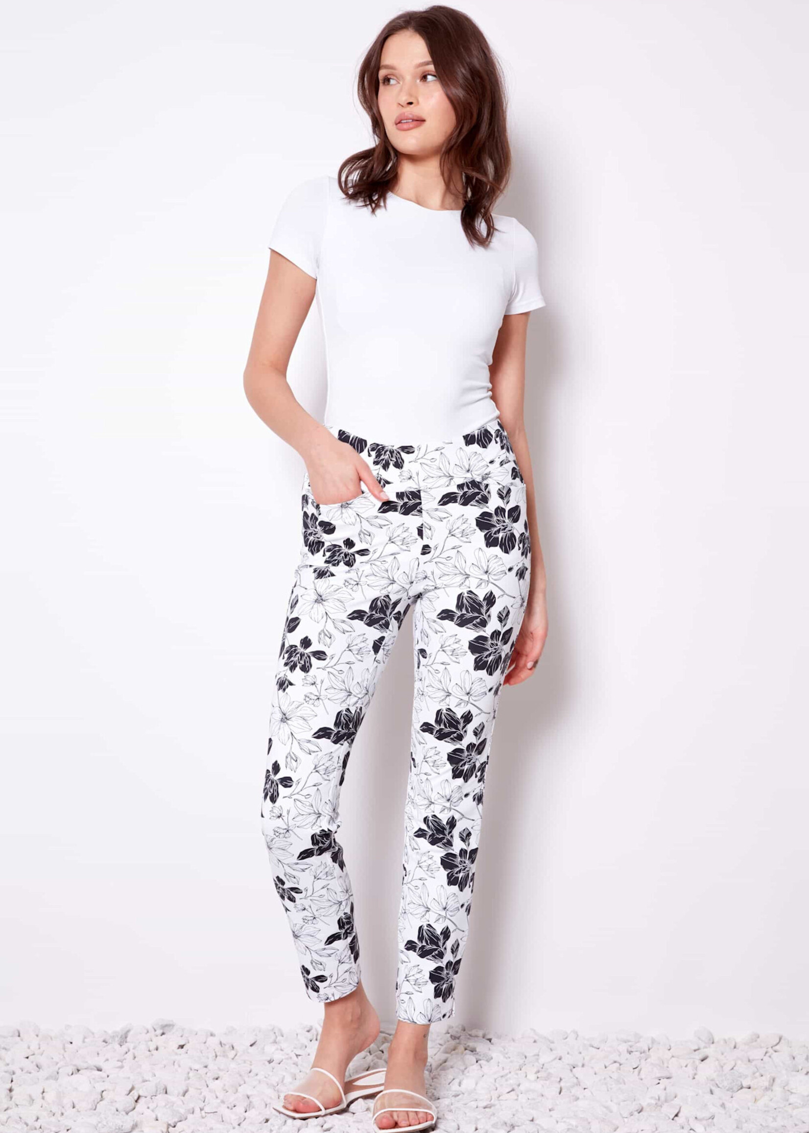 UP Printed Soft Stream Ankle Pant