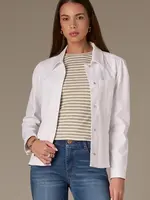 Wit & Wisdom Peplum Hem Denim Jacket