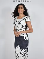 Frank Lyman Embroidered Body Con Cocktail Dress