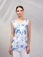 Alison Sheri Printed Tunic Tank Top