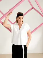 NAYA Wrap Over Detail Top