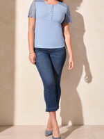 Tribal Henley Knit Sleeve T-Shirt