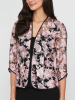 Alex evening Embroidered Floral Twin Set