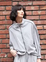 Elena Wang Metallic Parachute Jacket