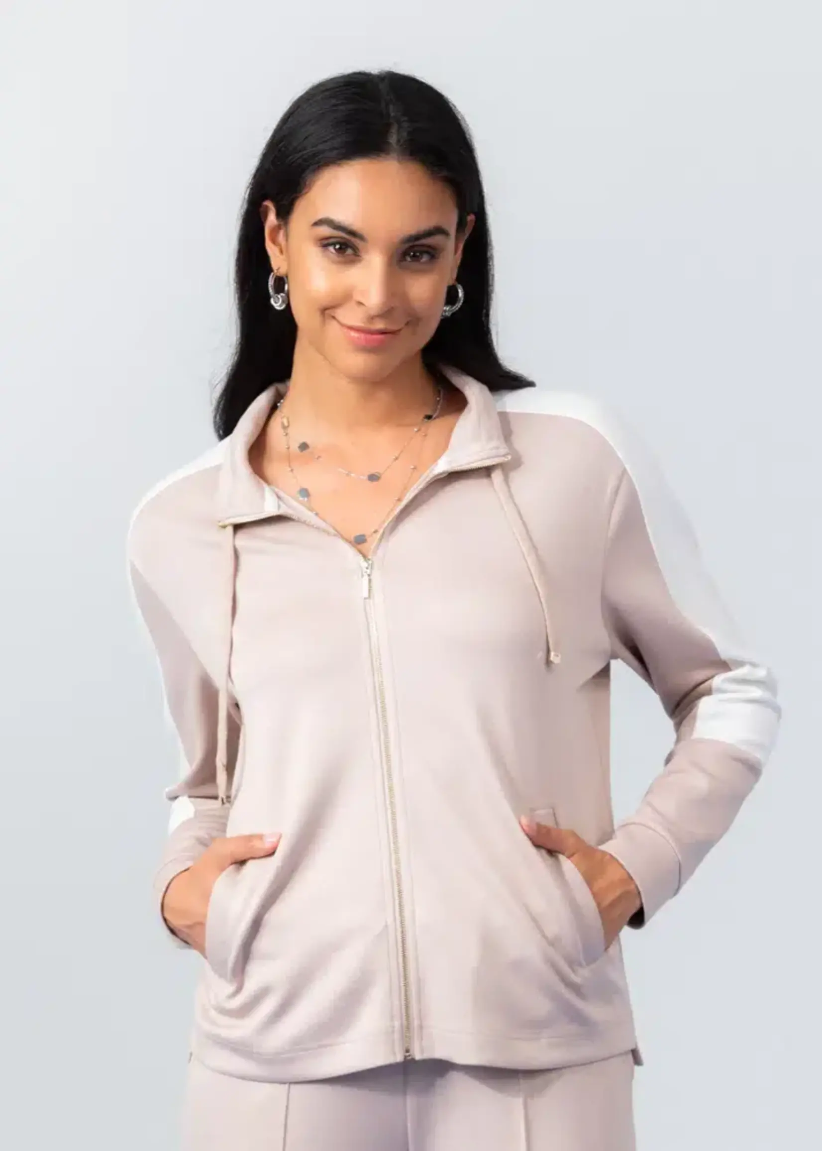 Elena Wang Zip Cardigan
