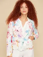 Renuar Floral Rolled Sleeve
