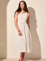 Tribal Mix Media Boat Neck Dress