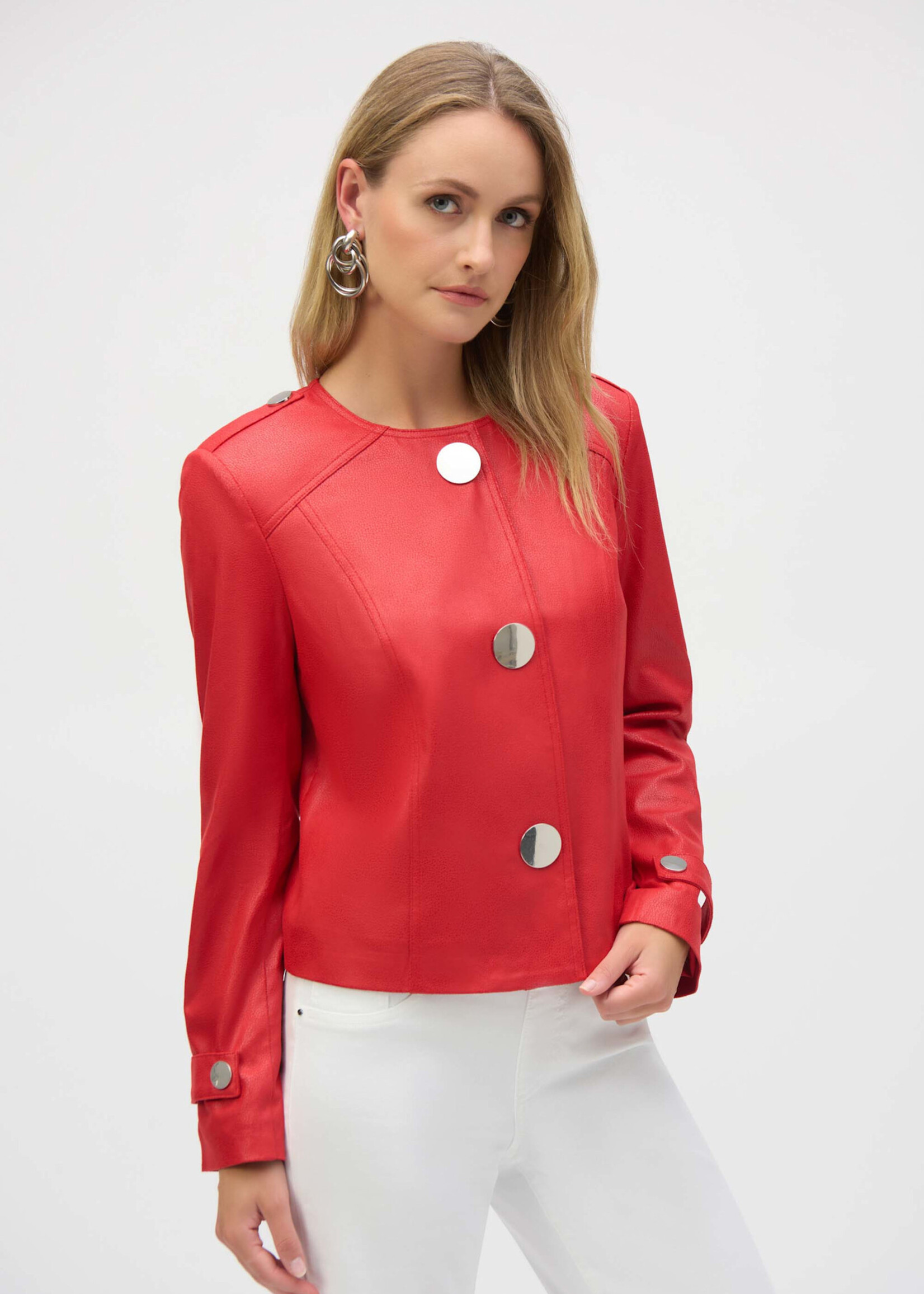 Joseph Ribkoff Faux Suede Boxy Jkt
