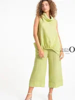 Linen Luv Sleeveless Linen Cowl Neck Top