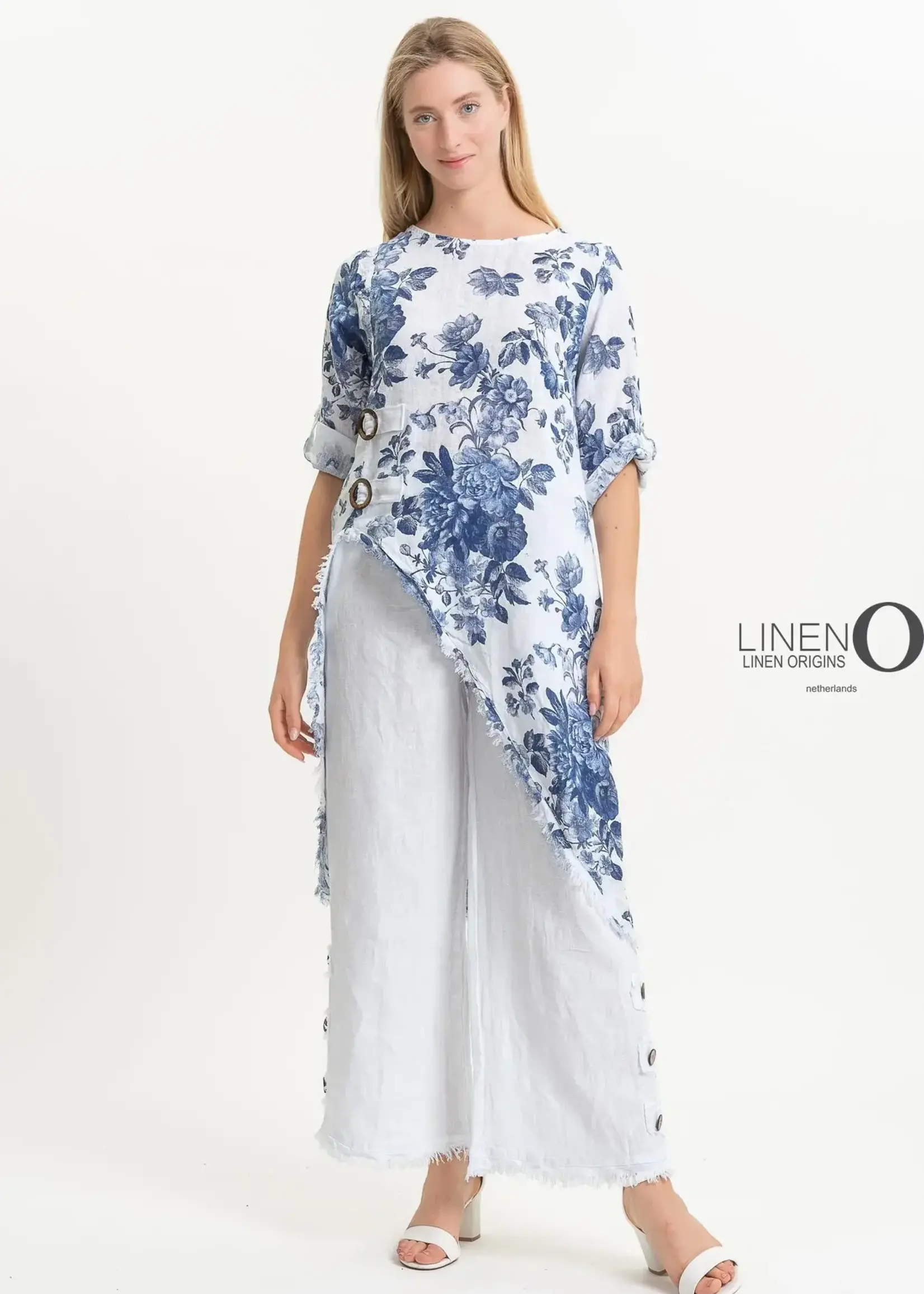 Linen Luv French Linen Printed Top