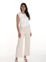 Frank Lyman Chic Embellished Button Detail Jean