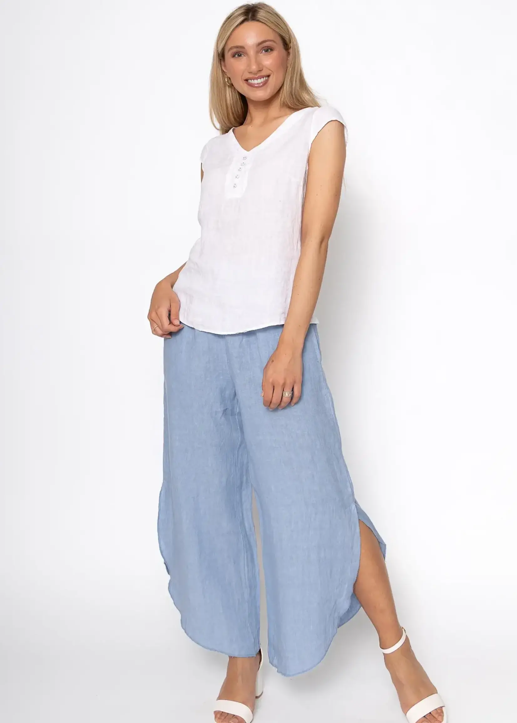 Linen Luv French Linen Cap T-shirt