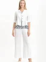Linen Luv Crop French Linen Blazer