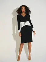 Joseph Ribkoff Cuffed Sleeve buckled Waist