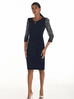 Frank Lyman Jewel Embellished Knee- Length Dress