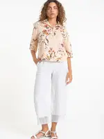 Linen Luv French Linen Mesh Hem Pant