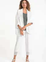 Linen Luv Raw Edge Mesh Cardi