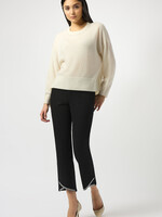 Joseph Ribkoff Slim Crop Jean w/ Hem Detail