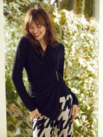Frank Lyman Ruched Wrap Style top