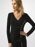 Joseph Ribkoff Gold Button Wrap Style