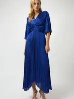 Joseph Ribkoff Pleated Wrap Maxi Dress