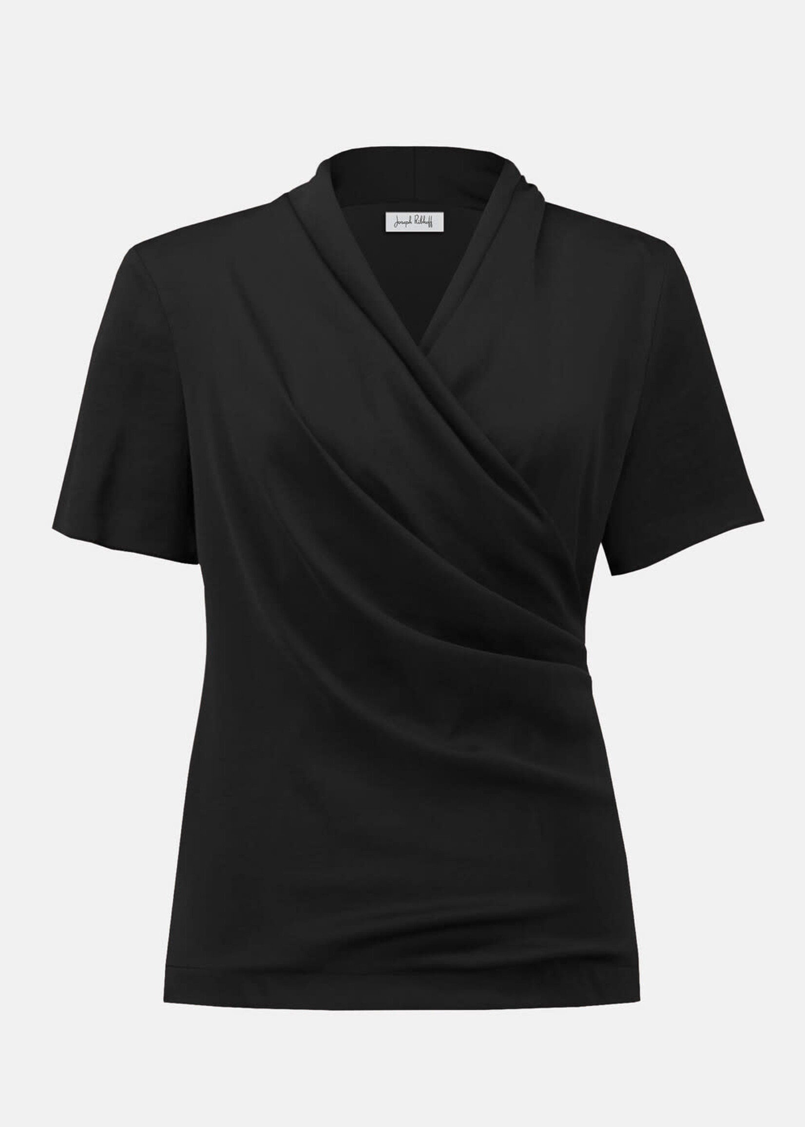 Joseph Ribkoff Satin Wrap Pleated Top