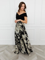 Frank Lyman Floral Off -the- shoulder Maxi Dress