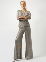 Joseph Ribkoff Glitter Foil High-waist Pant