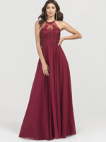 MGNY Halter Neck Adorned w/ Intricate Beading